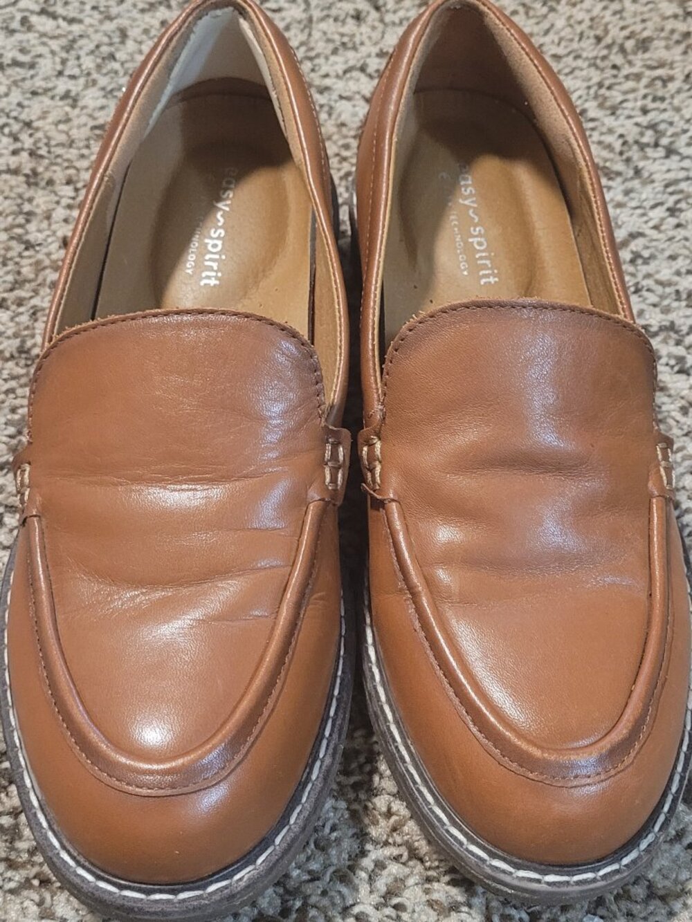 leather loafers